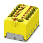 Phoenix Contact - Durchgangs-Reihenklemme Verteilerblock PTFIX 10/12X4 YE − 8 Stück