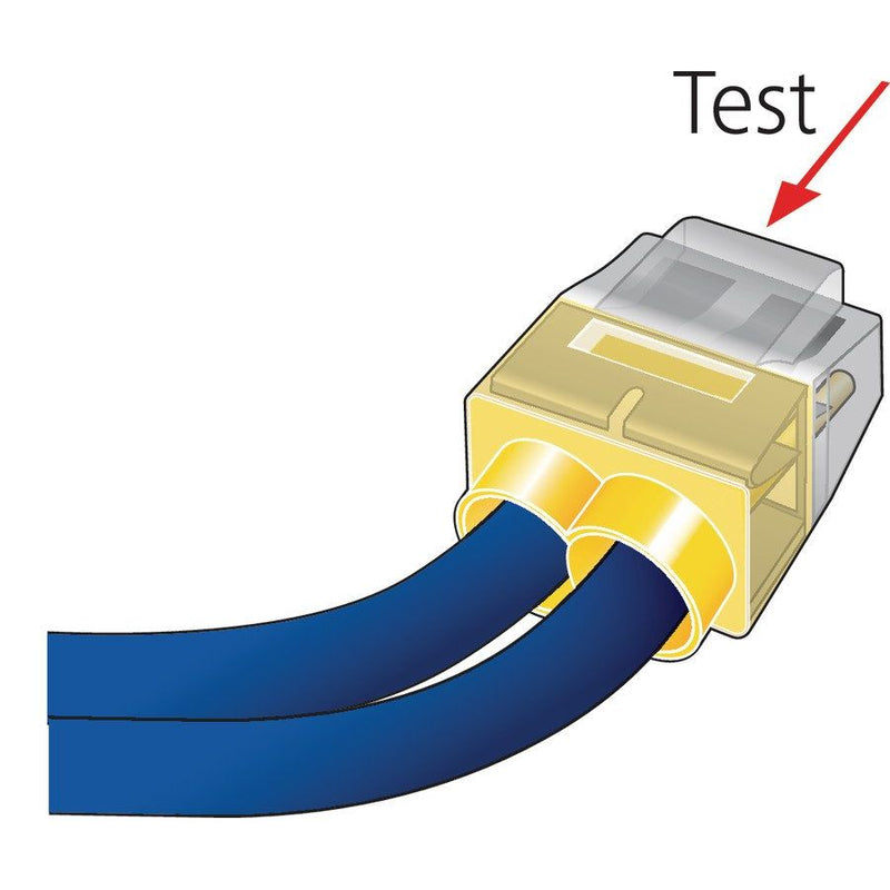 HellermannTyton - Steckklemme Verbindungsdosenklemme HCPM-2 PC YE 150 2x 0,5-2,5 gelb − 150 Stück