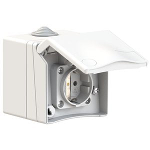 Bals Elektrotech - Schutzkontakt-Anbausteckdose Schutzkontakt-Wandsteckdos 72010 16A 2p+E IP44 de