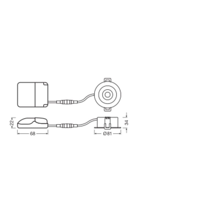 Ledvance - Downlight/Strahler/Flutlicht LED-Einbaustrahler SPAIRADJP4W940DIP23W 940, dim, ws