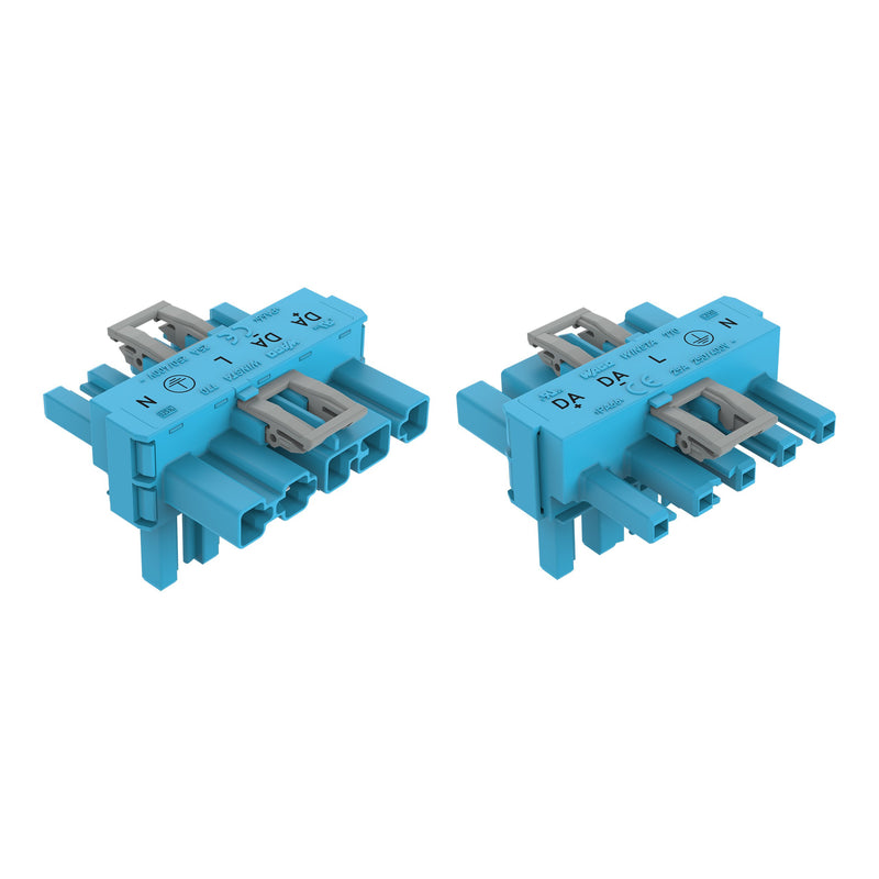 WAGO - Kompaktverteiler für steckbare Gebäudeinstallation T-Verteiler 770-620 1xSt., 2xBu., 5-p