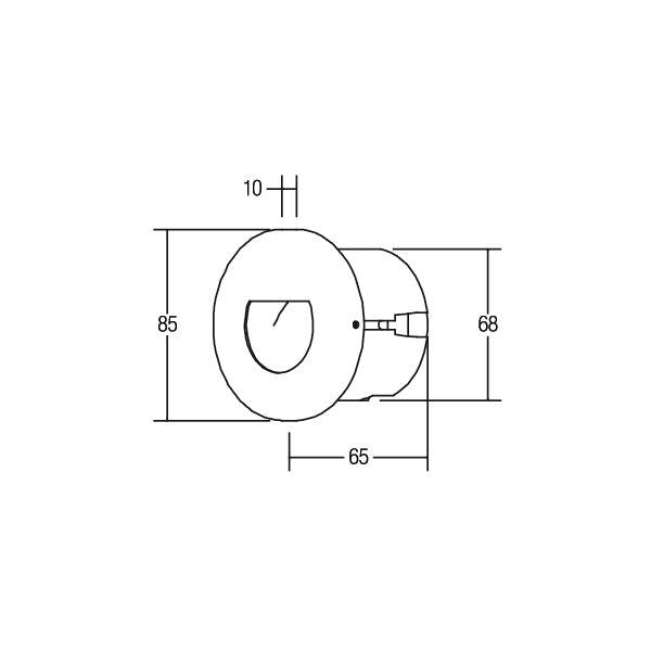 Brumberg Leuchten - Orientierungsleuchte LED-Wandeinbauleuchte 10128203 230V eds LF:ww  − 1 Stück