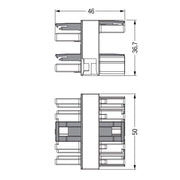 WAGO - Kompaktverteiler für steckbare Gebäudeinstallation Verteiler 770-609 400V 25A 5p. schwarz − 25 Stück