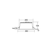 Brumberg Leuchten - Downlight/Strahler/Flutlicht LED-Einbaudownlight 230V 12732173DA 2700/3300/4000K