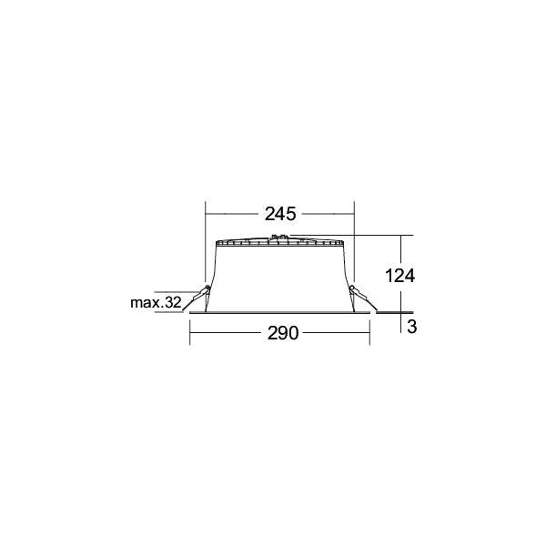 Brumberg Leuchten - Downlight/Strahler/Flutlicht LED-Einbaudownlight 230V 12732173DA 2700/3300/4000K