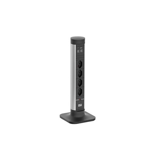 Bachmann - Multi-Tischsteckdose Steckdosenleiste 709.004 CYCLE Pole S4xCH