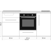 Stengel - Mini-Küche Miniküche Premiumline MPBSA170BOGKFreBliS Sand