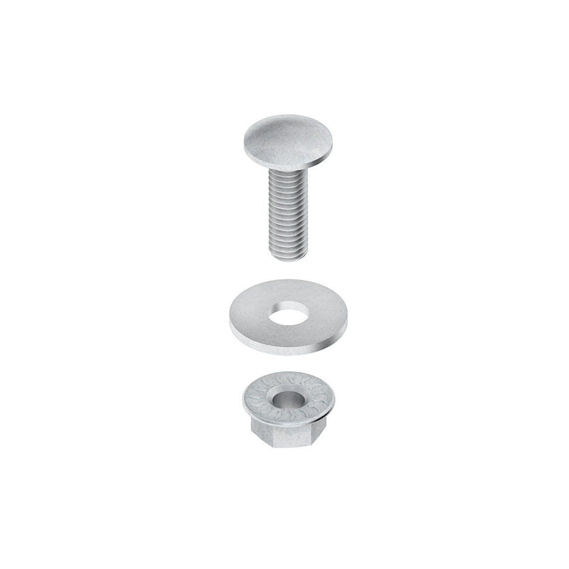 Niedax - Maschinenschraube/Bolzen Flachrundkopfschraube FLMU 6X20 F M6x20mm, Stahl, vz − 100 Stück