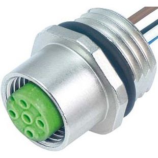 Murrelektronik - Rundsteckverbinder, Einbau (ohne Leitung) M12-Flanschbuchse 7000-13561-9720020 0,2m Litze 5x0,34