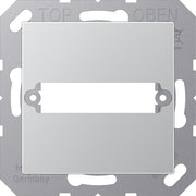 Jung - Abdeckung/Bedienelement für Installationsschalterprogramme Abdeckung alu A 594-125 AL für Trapezsteckverb