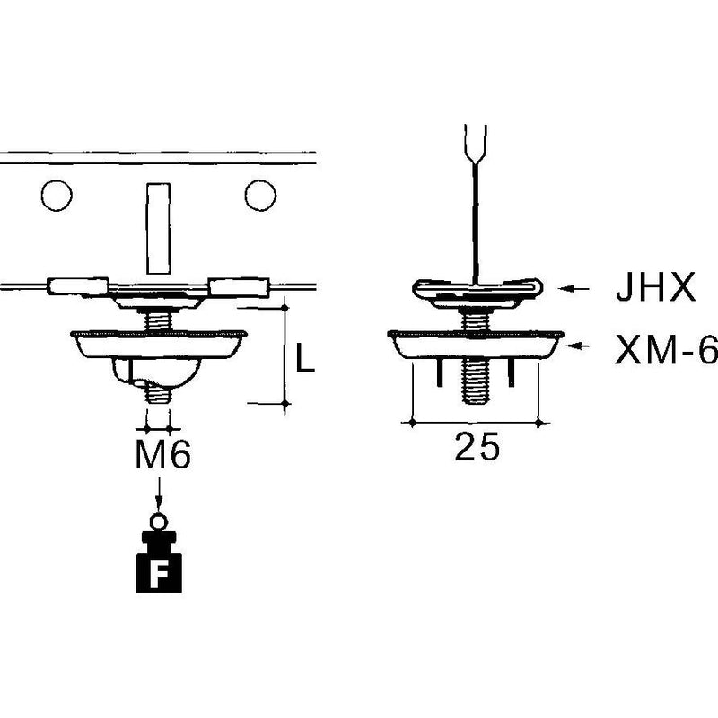 Niedax - Befestigungsklammer EKLIPS-Akustikbaubf. JHX-38S − 100 Stück