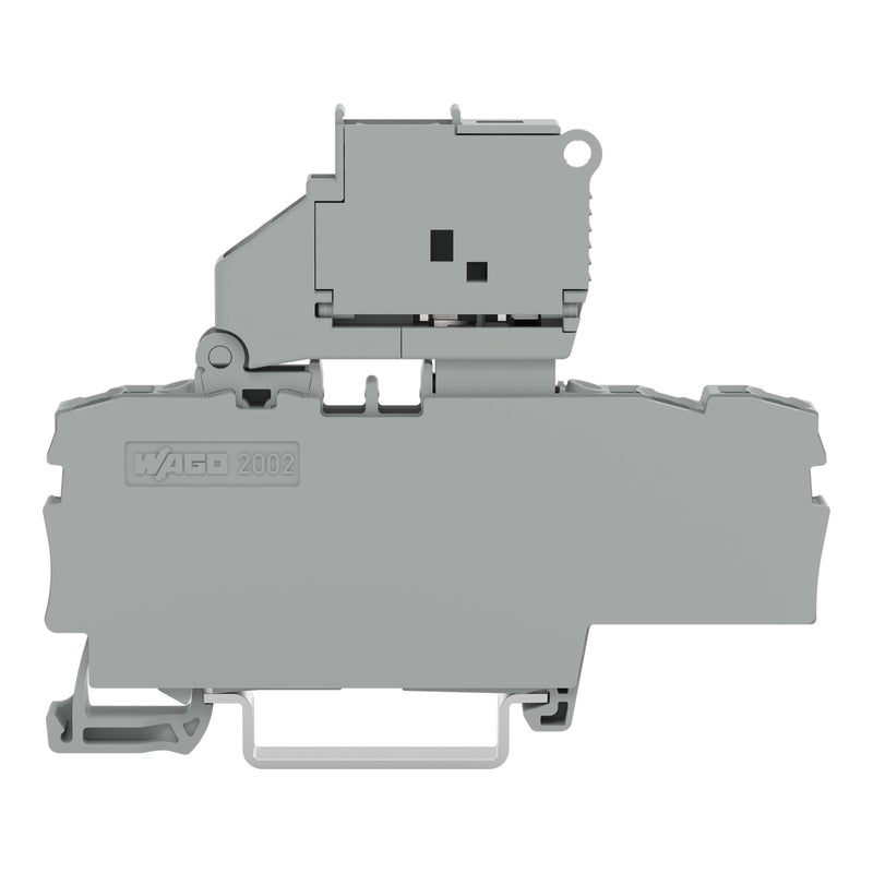 WAGO GmbH & Co. KG - Sicherungs-Reihenklemme 3-Leiter-Sicherungsklemme 2002-1711 2,5mm² gr, Si.halter  − 50 Stück