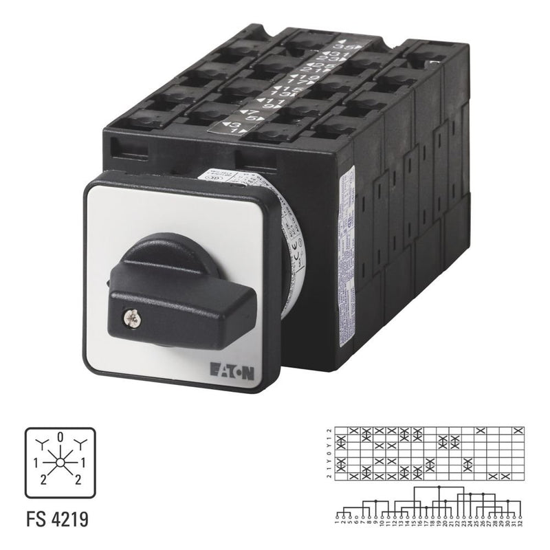 Eaton - Lastschalter Wende-Polumschalter T3 T3-8-8446/E Einbau rastend