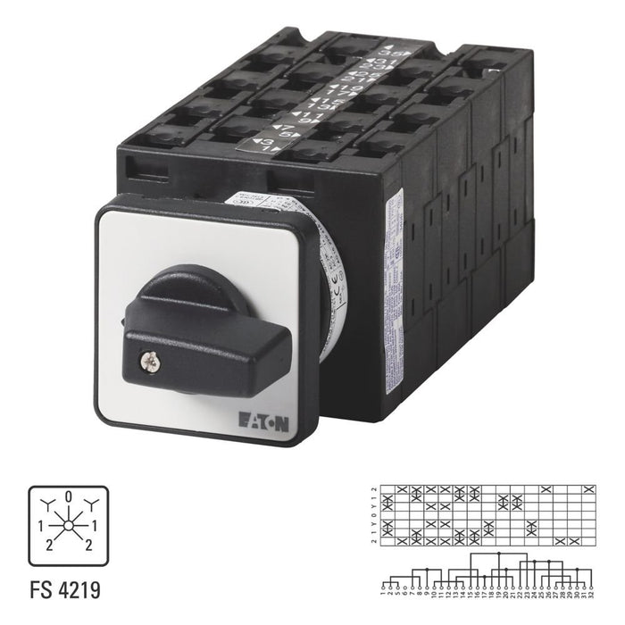 Eaton - Lastschalter Wende-Polumschalter T3 T3-8-8446/E Einbau rastend  − 1 Stück
