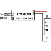 Brumberg Leuchten - LED-Betriebsgerät LED-Konverter 350 mA 17684000 2,8-7 W, DALI