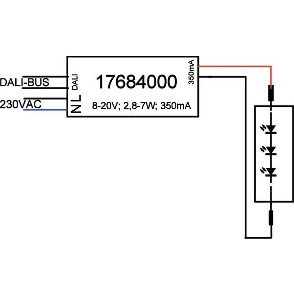 Brumberg Leuchten - LED-Betriebsgerät LED-Konverter 350 mA 17684000 2,8-7 W, DALI