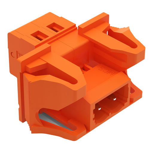 WAGO - Kabelsteckverbinder für Leiterplattensteckverbinder 1-Leiter-Stiftleiste 231-632/114-000 CAGECLAMP,2,5mm²,or − 50 Stück