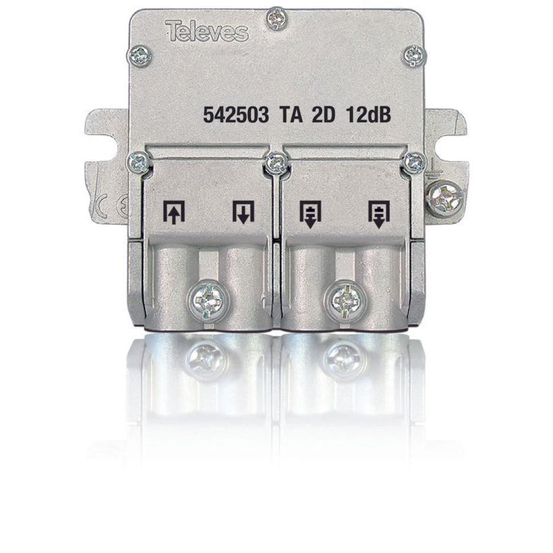 Televes - Abzweiger und Verteiler Easy-F Abzweiger 2f. EFA212N 5-2400 MHz AD:12 dB