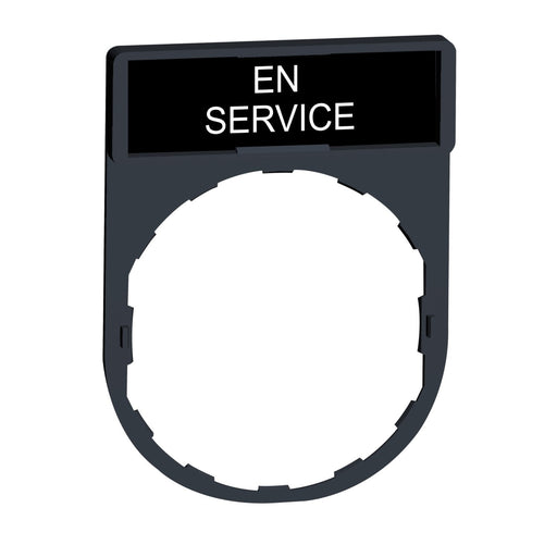Schneider Electric - Bezeichnungsschild für Befehlsgeräte Schildträger 30x40mm ZBY2111 f. Geräte D22mm − 10 Stück
