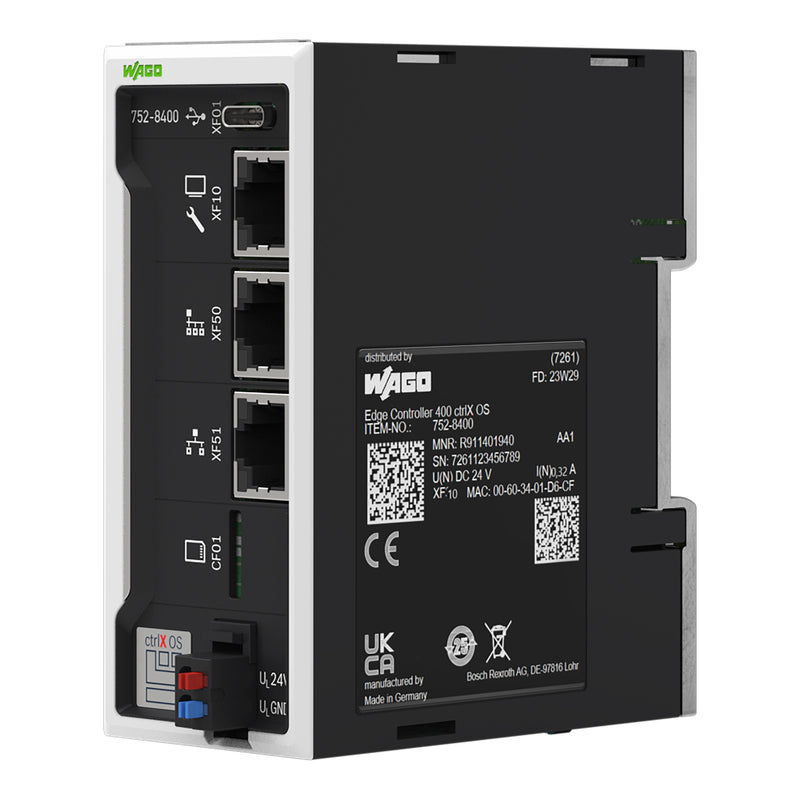 WAGO - Industrie-PC Edge Controller 400 752-8400 3xETHERNET,ctrlX OS − 1 Stück
