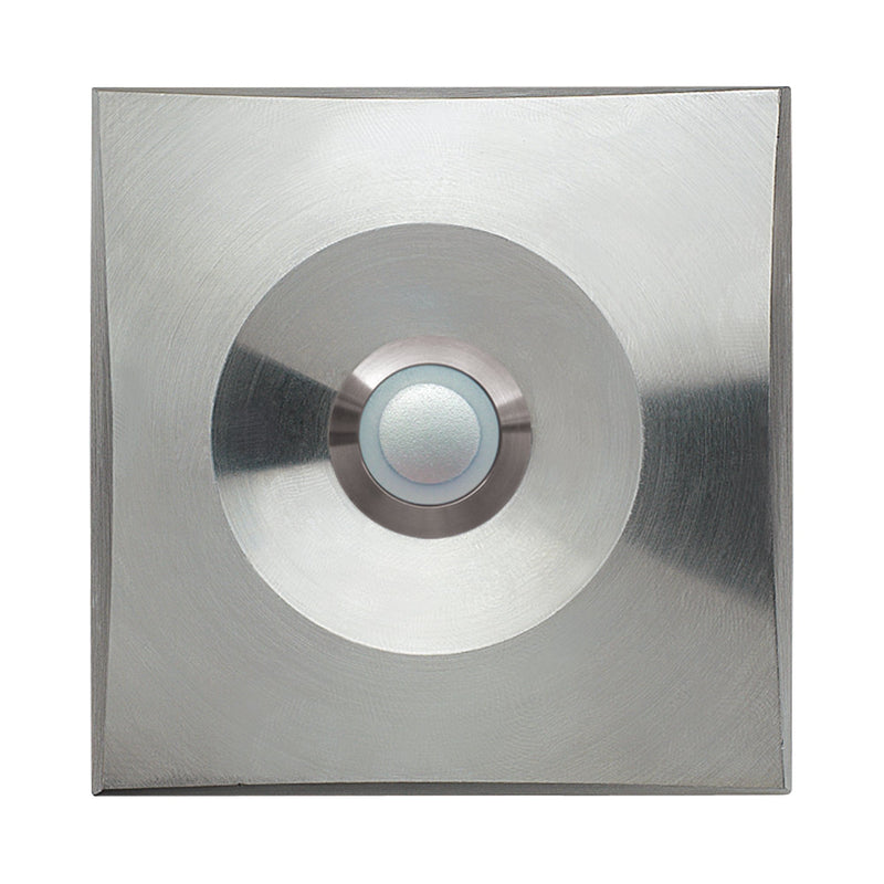 Grothe - Klingeldrücker Etagenplatte ETA S 200 LED ws 82x82mm, Edelstahl