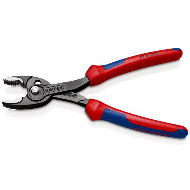 Knipex - Wasserpumpenzange Frontgreifzange 82 02 200 schwarz atramentiert − 6 Stück