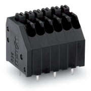 WAGO - Leiterplattenklemme THR-Leiterplattenklemme 250-406/353-604 Drücker,0,5mm²,sw − 70 Stück