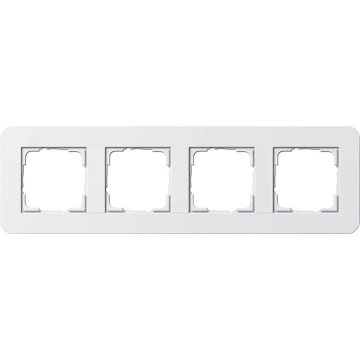 Gira - Abdeckrahmen 4fach 0214410 Reinweiß/Reinweiß