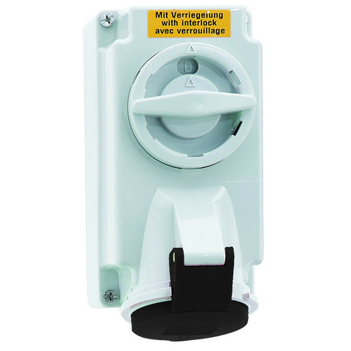 Bals Elektrotech - CEE-Steckdose abschaltbar, abgesichert (IEC 60309) Wandsteckdose abschaltbar 1616 verriegelt 16A 4p 5