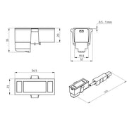BEG Brück Electronic - Bussystem-Bewegungsmelder Multisensor Clip PD5NLAM.BMS2DALI2BB schwarz