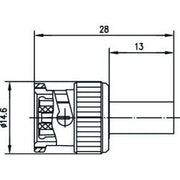 Telegärtner - Koax-Steckverbinder R-BNC-Stecker Reverse cr 100023361 G1 (RG58C/U) − 5 Stück