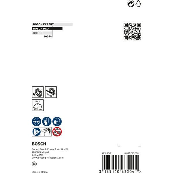 Bosch - Rotierende Drahtbürste PRO Stainless Steel clean 2608622124 Scheibenbürste