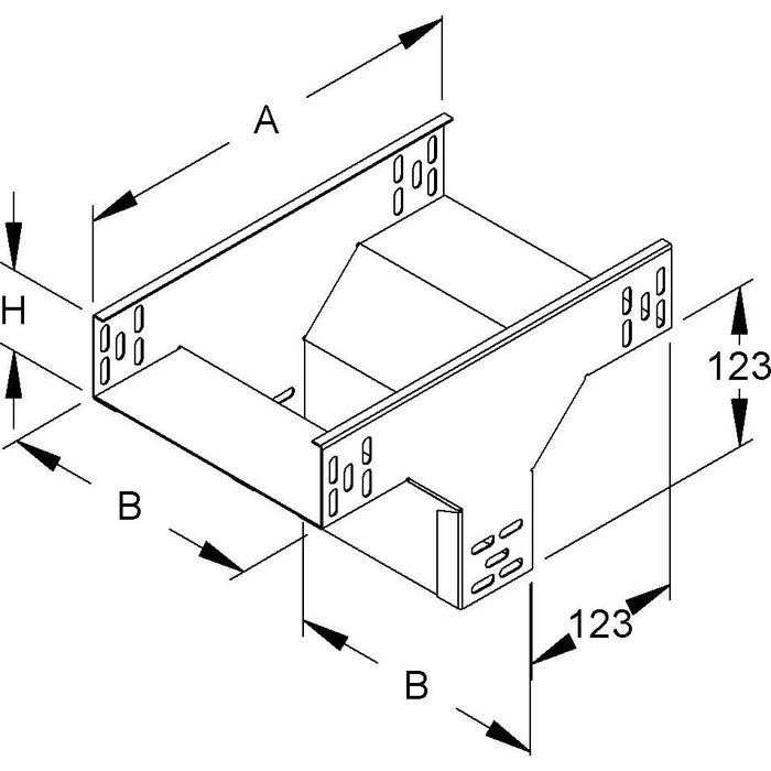 Niedax - Abgangstrichter für Kabelrinne KR-Abgangstrichter RTQ 60.100 − 1 Stück
