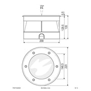 EVN Lichttechnik - Bodeneinbauleuchte LED-Bodeneinbauleuchte PC67102402D IP67