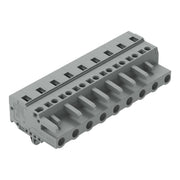 WAGO - Kabelsteckverbinder für Leiterplattensteckverbinder 1-Leiter-Federleiste 231-209/008-000 CAGECLAMP,2,5 mm²,gr − 25 Stück