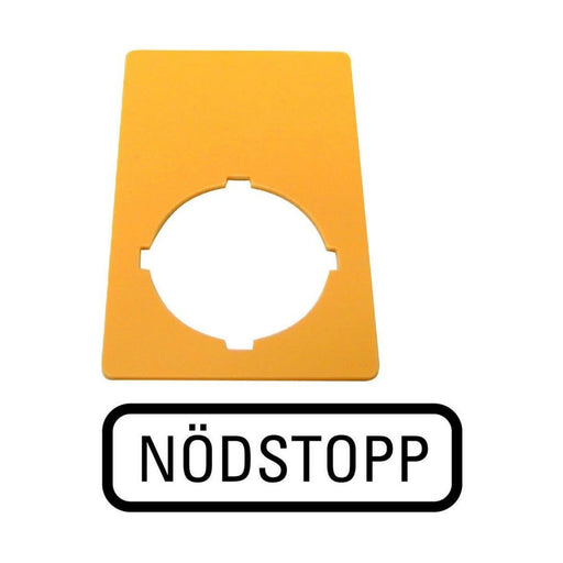 Eaton - Bezeichnungsschild für Befehlsgeräte NOT-AUS-Schild M22-XZK-S99 NÖDSTOPP − 10 Stück by Eaton
