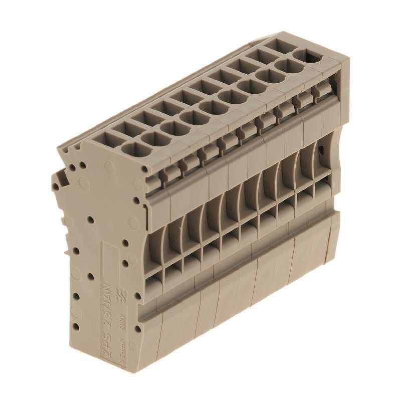 Weidmüller - Zubehör/Ersatzteile für Klemmen Stecker ZPS 2.5/1AN/QV/10 Steckanschl.,2.5mm² − 10 Stück