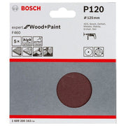 Bosch - Schleifpapier/Schleifvlies PRO F460 Schleifblatt, 125 1609200163 mm, G120, 5-tlg