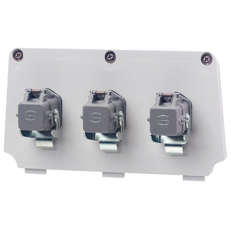 Mennekes - Zubehör/Ersatzteile für CEE-Steckvorrichtungen (IEC 60309) Modulplatte 25036 grau
