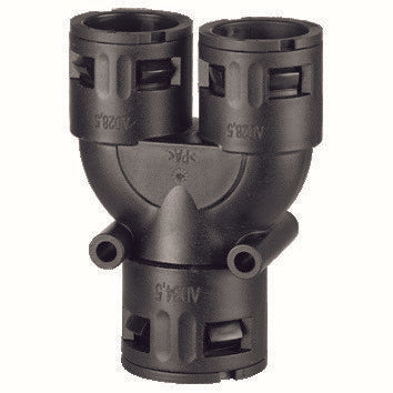 Flexa - Verbinder für Wellschläuche Kunststoffverschraubungen 5.020.032.203 schwarz AD1-15,8 − 10 Stück by Flexa
