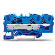 WAGO - Durchgangs-Reihenklemme Durchgangsklemme 2006-1304 0,5-6/10qmm blau, 3L