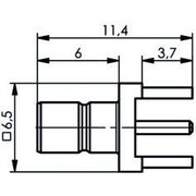 Telegärtner - Koax-Steckverbinder SMB-Anbaustecker AU 100024844 für LTP − 5 Stück