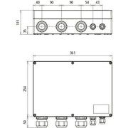 DEHN - Photovoltaik-DC-Stringbox GAK Typ 1+2 im Gehäuse IP6 DCU 2 YPV 1+2#900978 5 f. PV-Anl. 3 MPPT