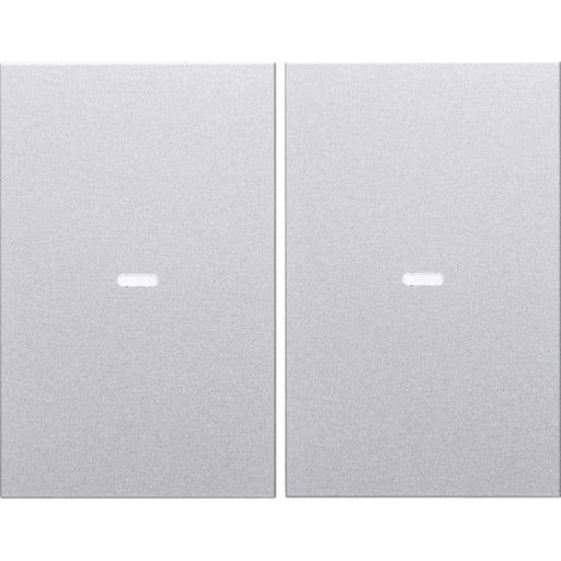 Berker - Abdeckung/Bedienelement für Installationsschalterprogramme Tast-Abdeckung 2f. alu 80960371 Tastsensor-Modul
