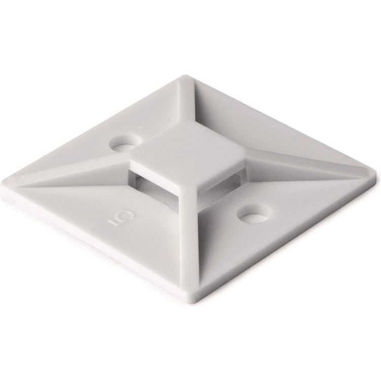 HellermannTyton - Befestigungssockel und -element für Kabelbinder Befestigungssockel MB-5 A − 100 Stück
