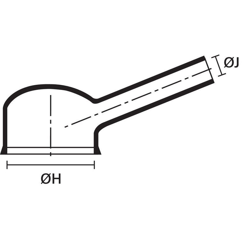 HellermannTyton - Aufteilkappe Formteil Helashrink 1133-1-G-POX-BK − 100 Stück