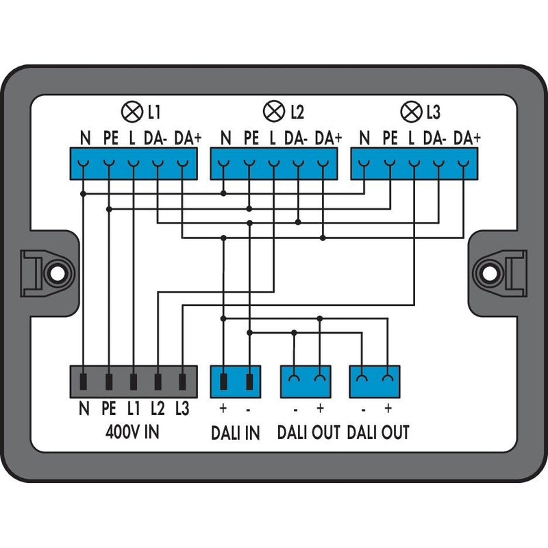 WAGO - Kompaktverteiler für steckbare Gebäudeinstallation Verteilerbox 899-631/455-000 schwarz