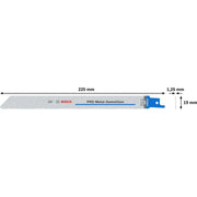 Bosch - Säbelsägeblatt PRO Metal Demolition 2608659001VE(2) S1125VF − 5 Packung