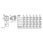 Bals Elektrotech - CEE-Anbausteckdose (IEC 60309) Anbausteckdose gerade 63A 13925 4p 440V 11h IP67