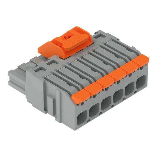 WAGO - Kabelsteckverbinder für Leiterplattensteckverbinder 1-Leiter-Federleiste 2231-1106/328-000 Push-in CAGECLAMP,gr − 50 Stück